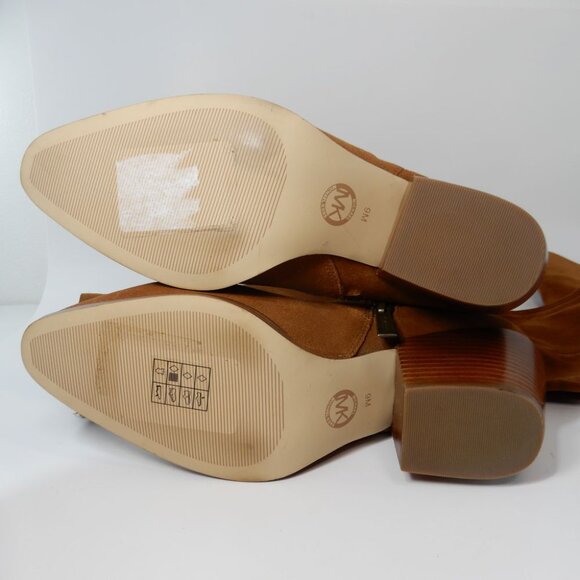 Michael Kors Harlow Over The Knee OTK BOOTS Size 9 Brown Suede Side Zip NEW $325 - Picture 15 of 15